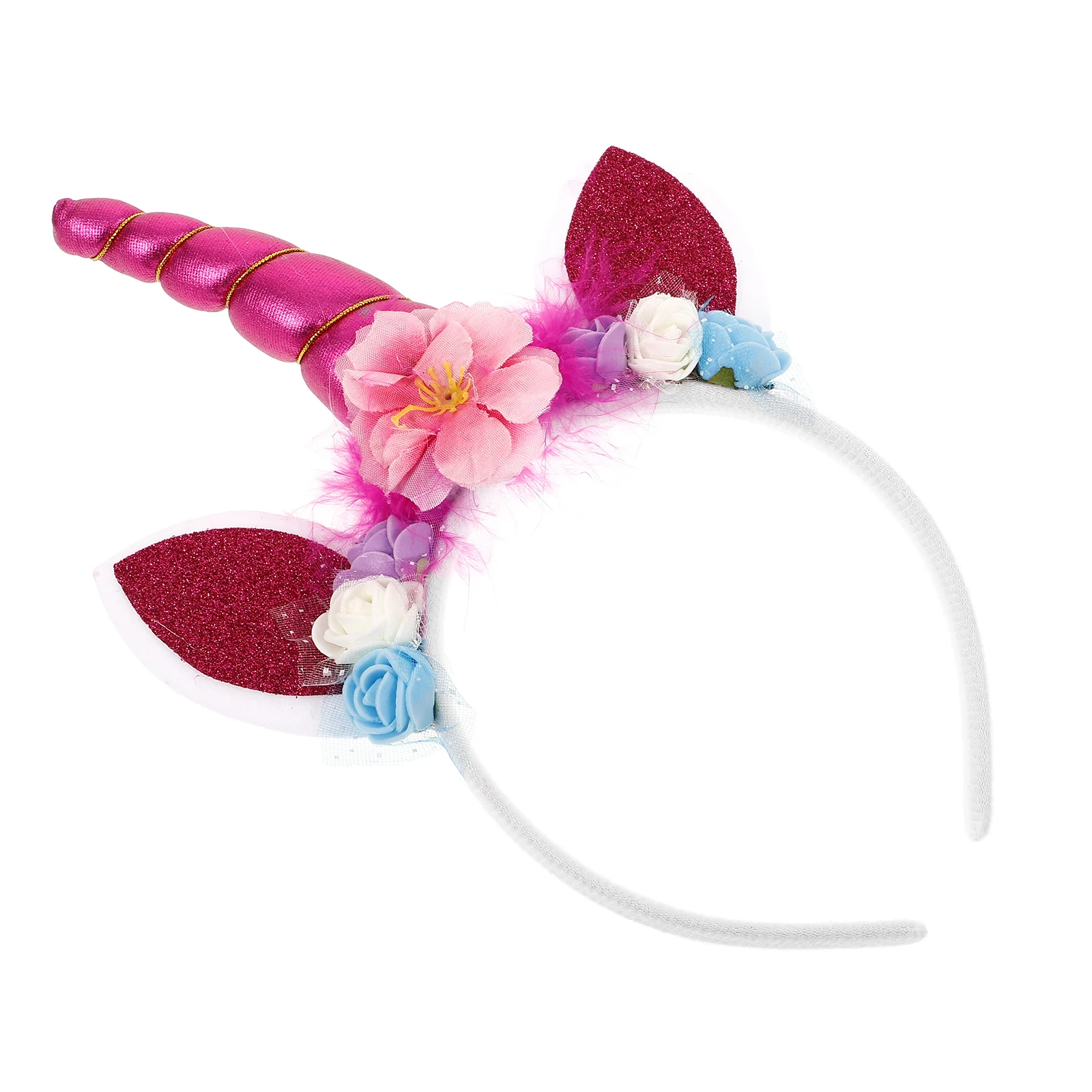 

Unicorn Headband Lovely Cartoon Party Hairband Decor Halloween Cosplay Accessory Pink Unicorn Headbands for Role