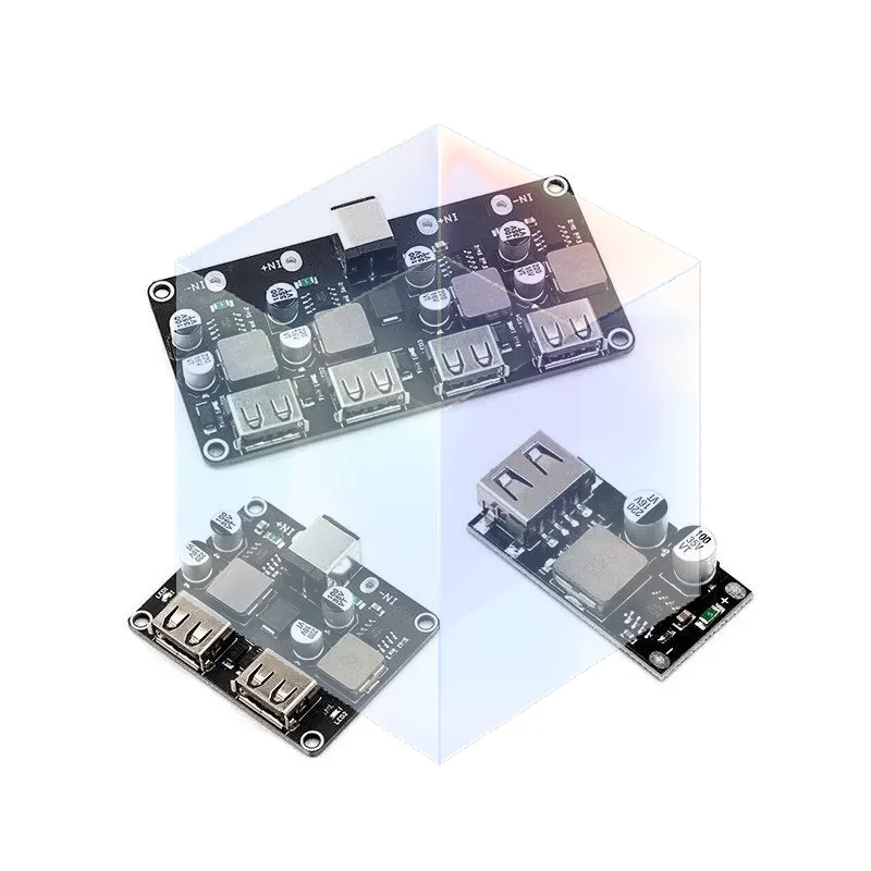QC3.0 QC2.0 Fast Charging Step Down Converter Module High Efficiency Circuit Board for DIY Electronic Projects