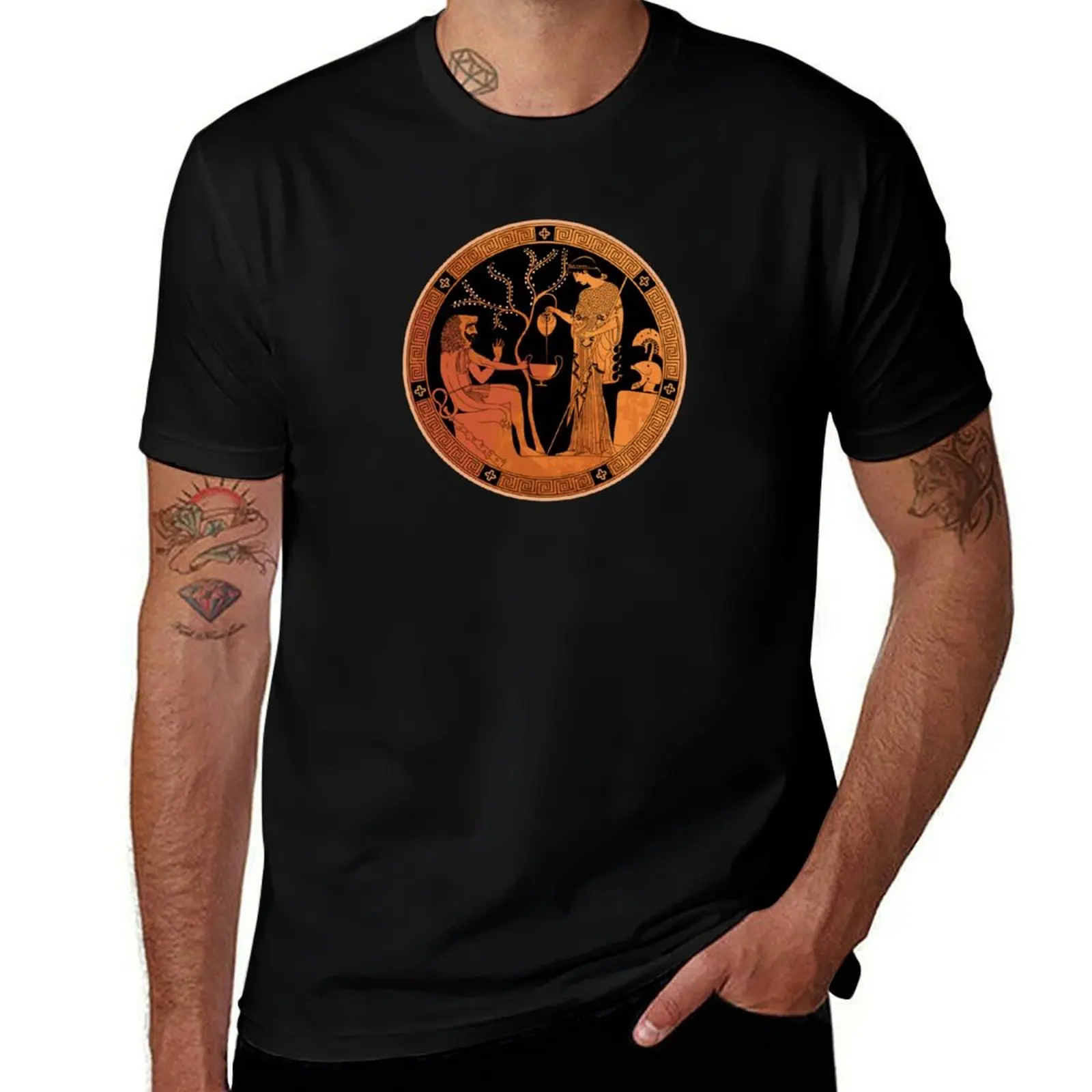 Athena and Heracles - Ancient Greece T-Shirt Classic Basic Casual T-Shirt