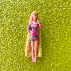 miniature model  vintage blonde hair  girl