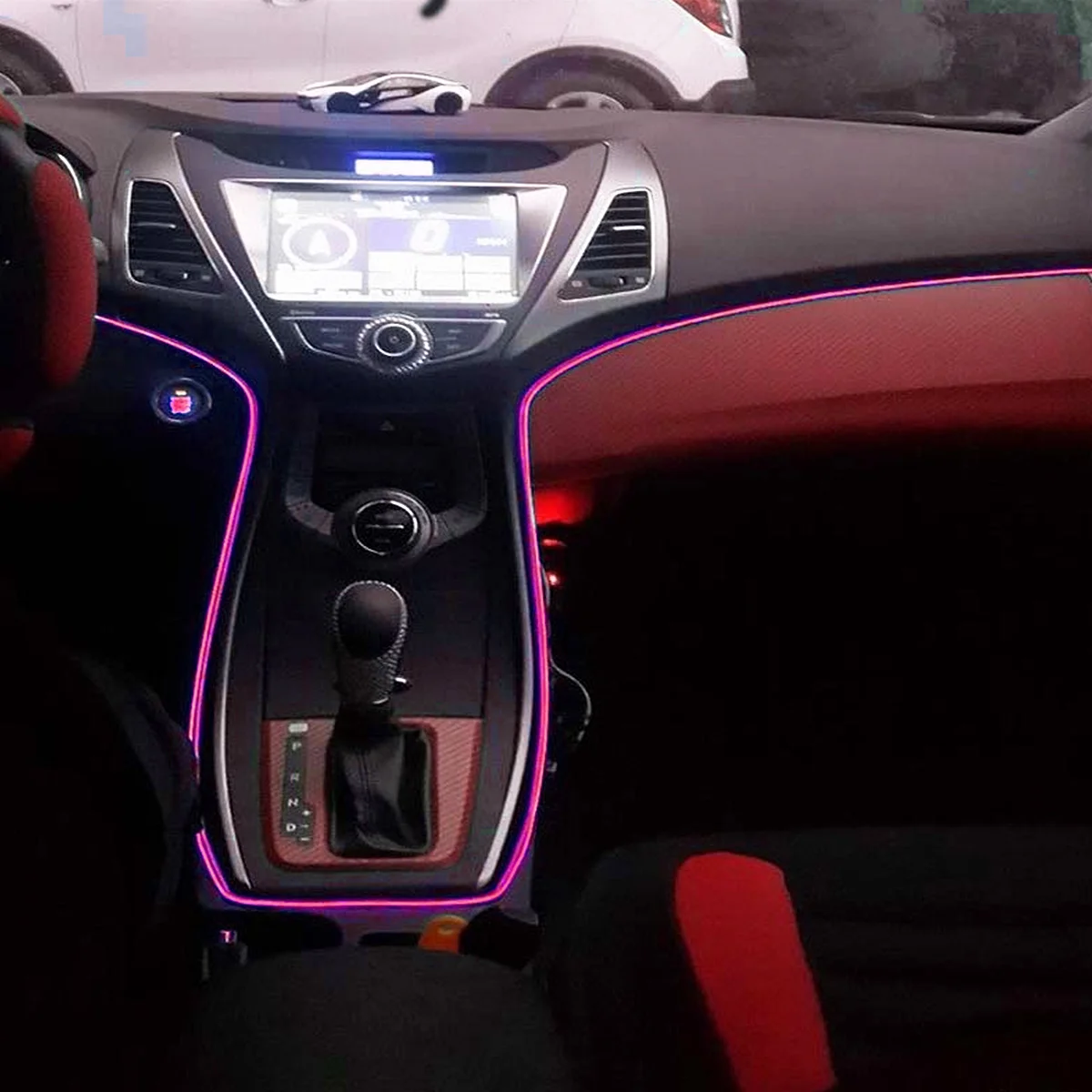 

2M Electroluminescent Wire Glowing Light Flexible Cuttable Decorative Light Strip for Halloween Christmas Car Cosplay Party