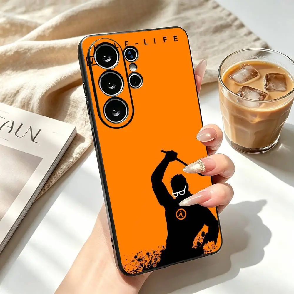 Half L-Life Popular Game Phone Case For Samsung S26,S25,S24,S23,S22,S21,S30,Ultra,Plus,Fe,Lite,Note,10,Black Cover