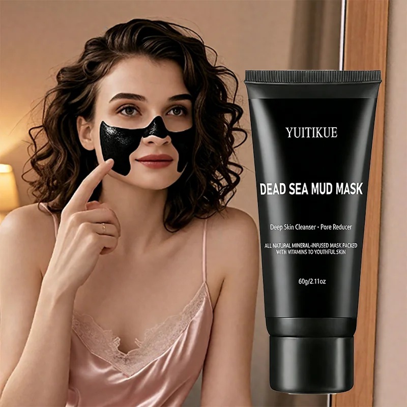YUITIKUE Dead Sea Mud Mask 60g Natural Mineral Deep Cleansing Mask Minimize Pores Absorb Excess Oil Revitalize Dull Skin