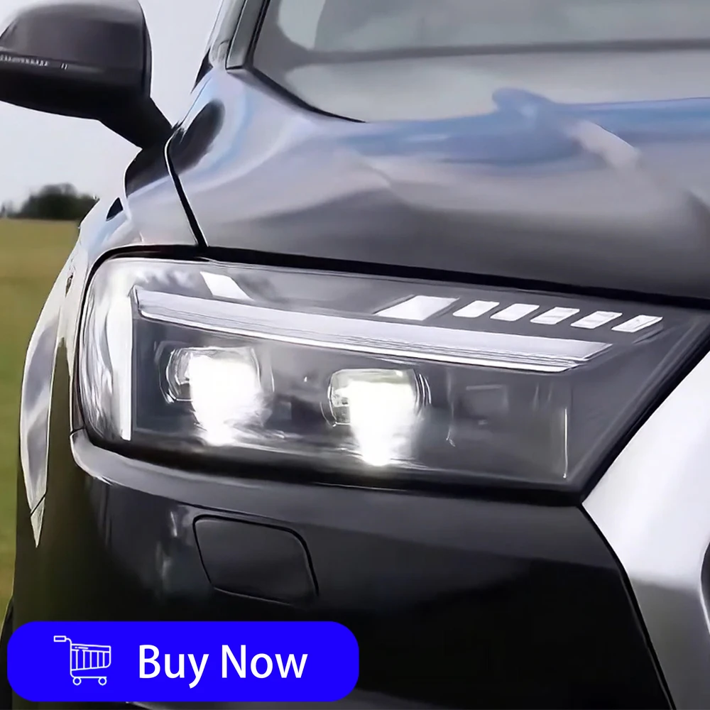 

Для Audi Q7 2016-2019 автомобильные фары в сборе, обновленная стартная анимация, новый стиль SQ7, светодиодный объектив проектора, автомобильные аксессуары, инструменты