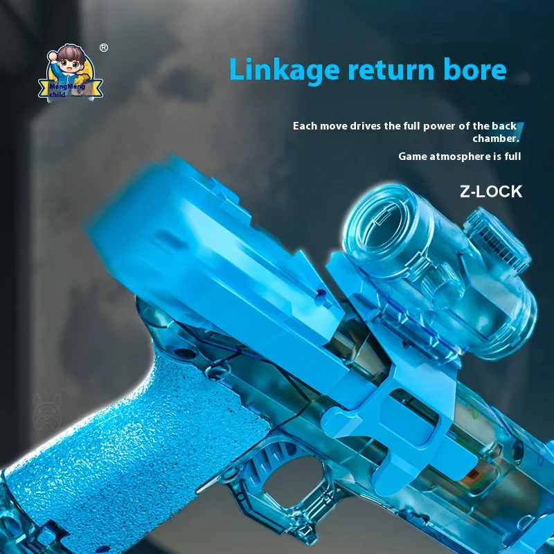 Neue Ice Rat All-in-One-Elektro-Wasserpistole. Nicht abnehmbare Version der Flammeneffekt-Lichtpistolenköpfe. Outdoor-Sommerspielzeug für Kinder