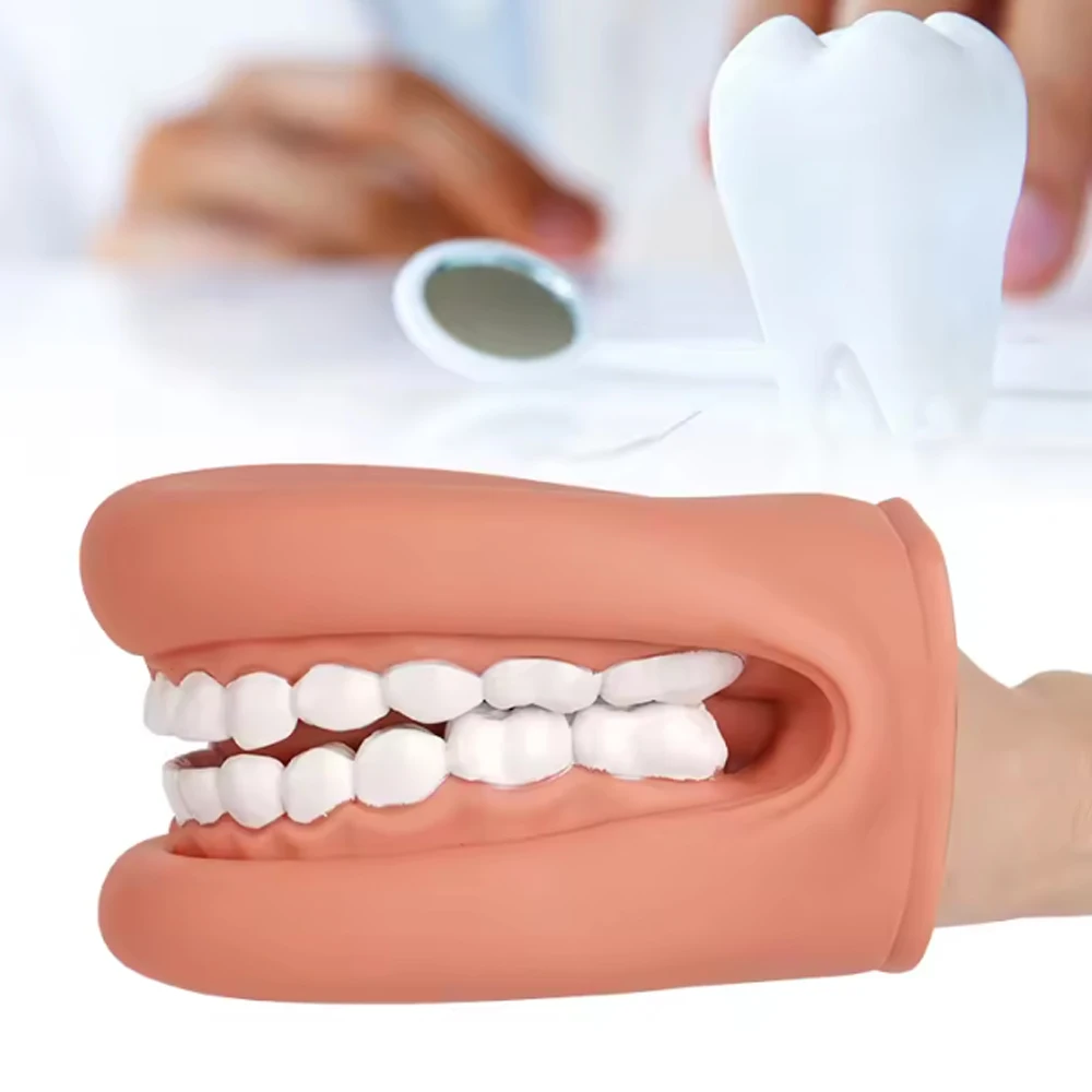 

Стоматологическая кукла с мощным ртом для детей, игрушка для здоровья полости рта для дома, школьная клиника, поддерживает образование для речи и профилактики