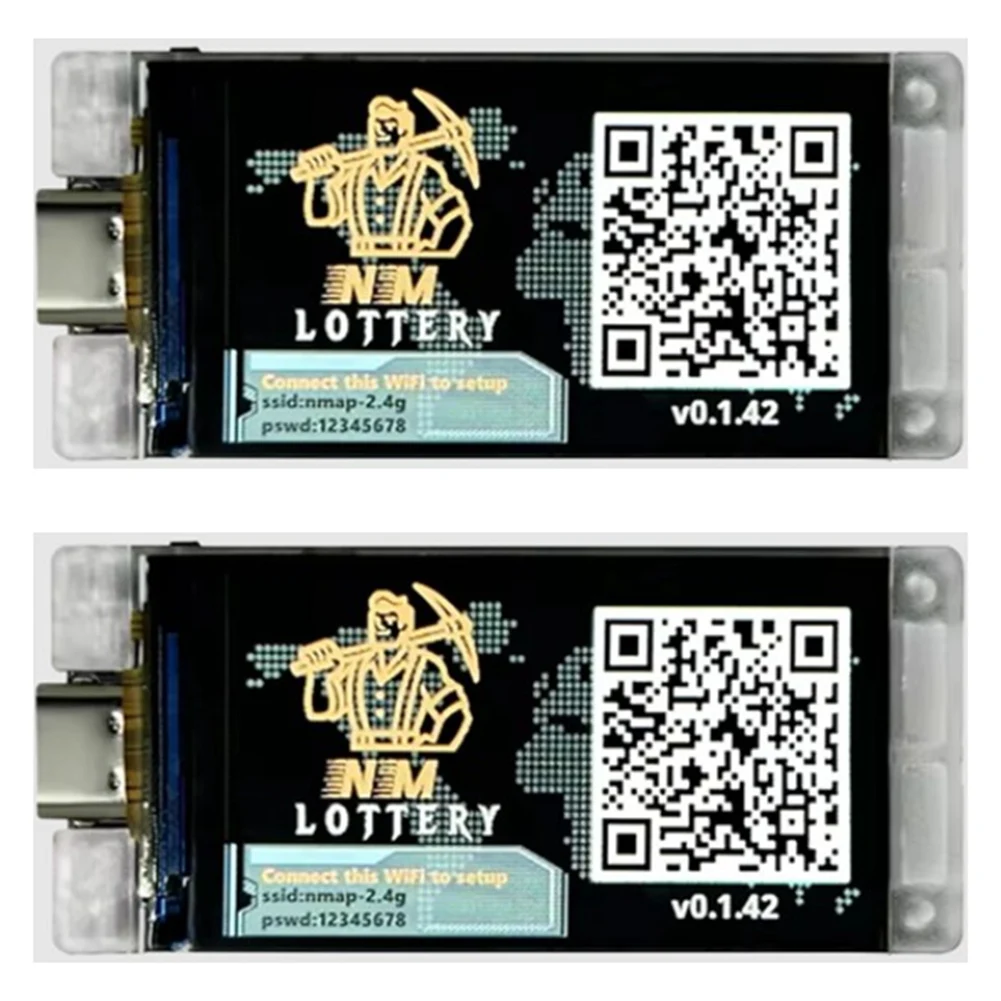

AU47-2 Набор Nerd Miner V2 ESP32 Crypto Solo Lottery 117KH/S Master T190 Win BTC с низким энергопотреблением, подключением Wi-Fi