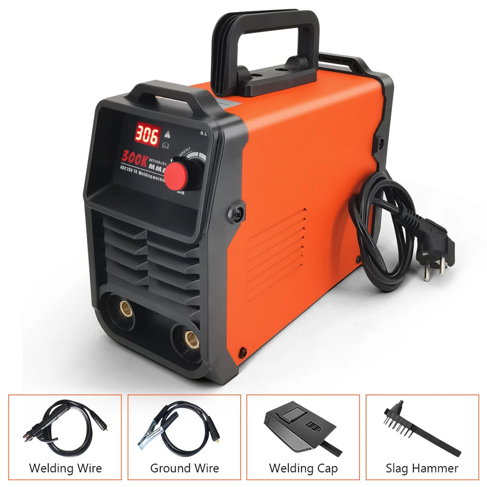 300K MMA Portable Welding Machine 220V EU Arc Welder Inverter Welding Machine Mini Iron Electric Welding Equipment Car Repair