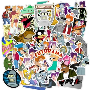 Nhãn dán anime graffiti Disney-Cool, Futurama, ALOA, Sao Hỏa, điện thoại, trượt băng, hành lý, đề can hoạt hình, đồ chơi trẻ em, 10 PC, 30 PC, 50pcs 10 Đồ chơi Futurama bán hàng chính - 1