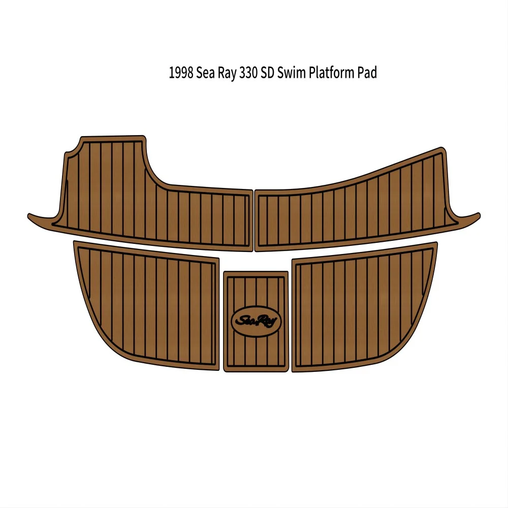 

1998 Sea Ray 330 SD Swim Platform Pad Boat EVA Foam Faux Teak Deck Floor Mat SeaDek MarineMat Gatorstep Style Self Adhesive ZA