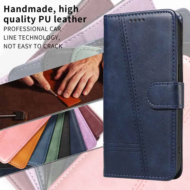 Fundas For Realme GT 6 6T Neo 6 SE GT6 Case Flip Wallet Leather Card Book Coque for Oppo A18 A38 A58 A60 4G A78 A98 A79 5G Cover