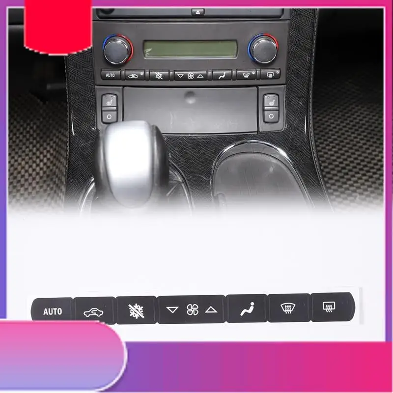 For  Corvette C6 2005-2013 Car AC Air Conditioner Dash Button Sticker Repair Parts Accessories-Y79A