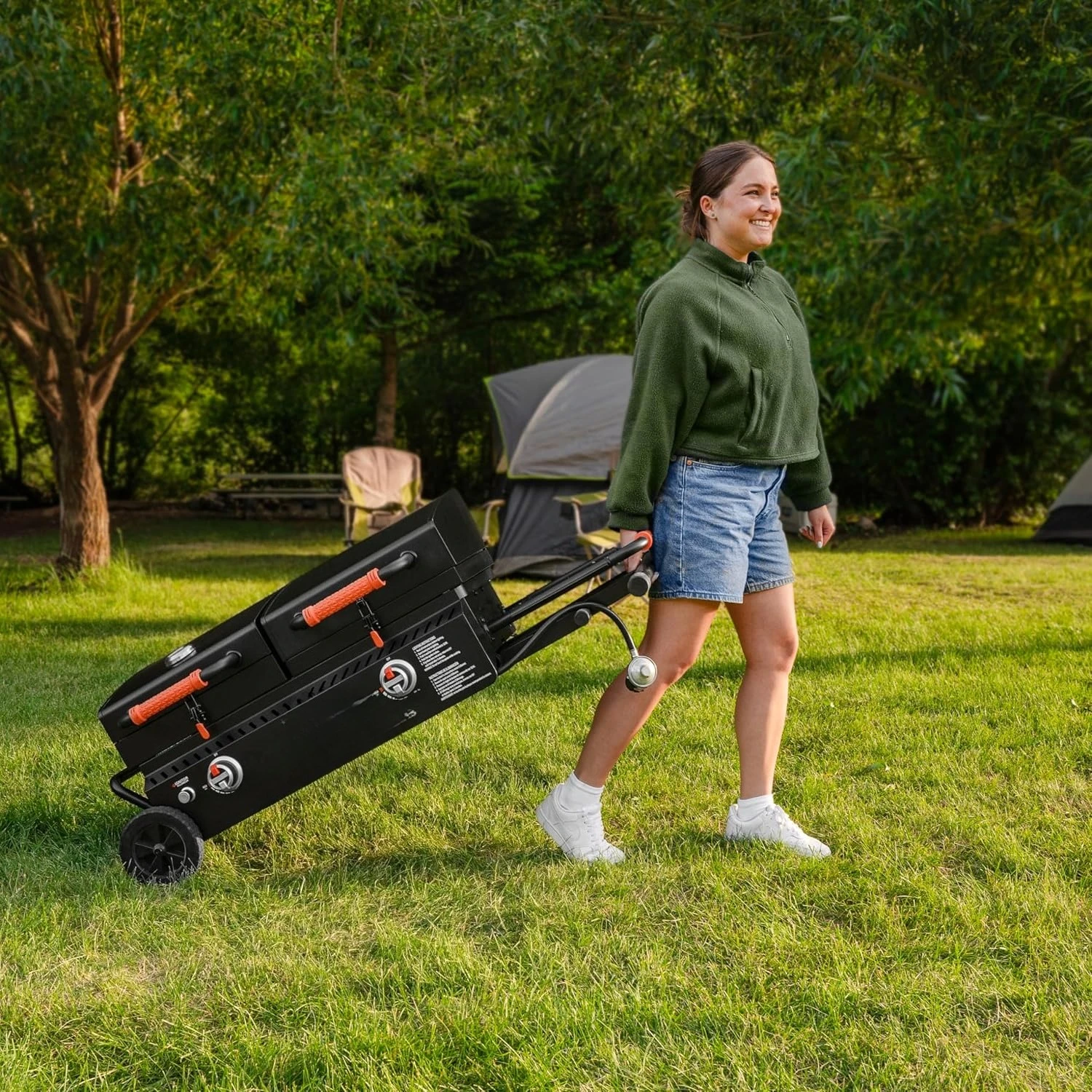 

Heavy Duty Flat Top Portable BBQ Griddle GrillStation for Kitchen, Camping, Outdoor, Tailgating – 1550
