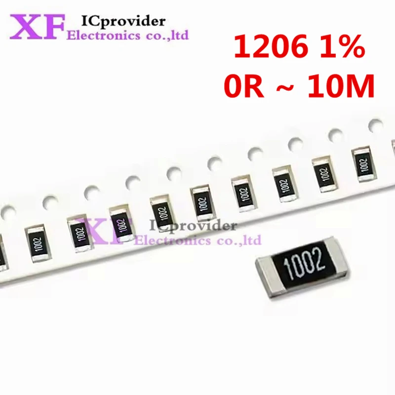 5000pcs 1% 1206 SMD resistor 0R ~ 10M 1/4W 0 0.1 1 10 100 150 220 330 ohm 1K 2.2K 4.7K 10K 100K 1R 10R 100R 150R 220R 330R 1M