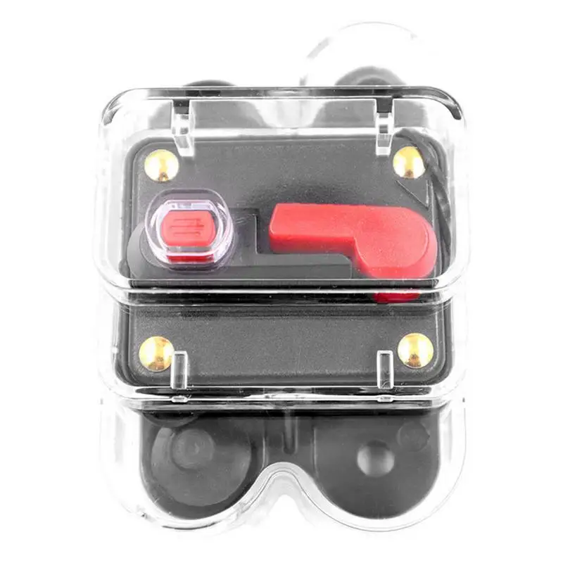 

Audio Circuit Breaker Insulated Heat-resistant Overload Protector Circuit Breaker12-48V Manual Reset Button Waterproof