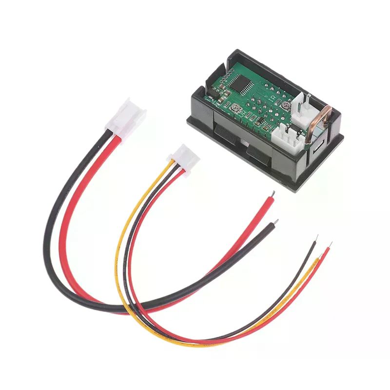 4 Digit 5 Wire Mini Digital Voltmeter Ammeter DC 100V 10A Voltmeter Ammeter Dual LED Display