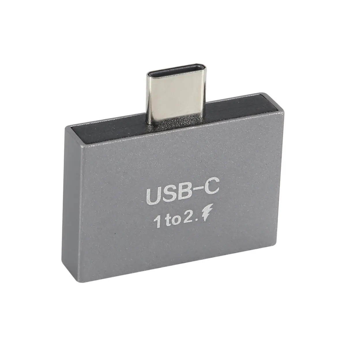 AA19 USB C Male To Dual USB C Female Splitter Converter Adapter Extension Connector for USB C PD Charger PC Laptop