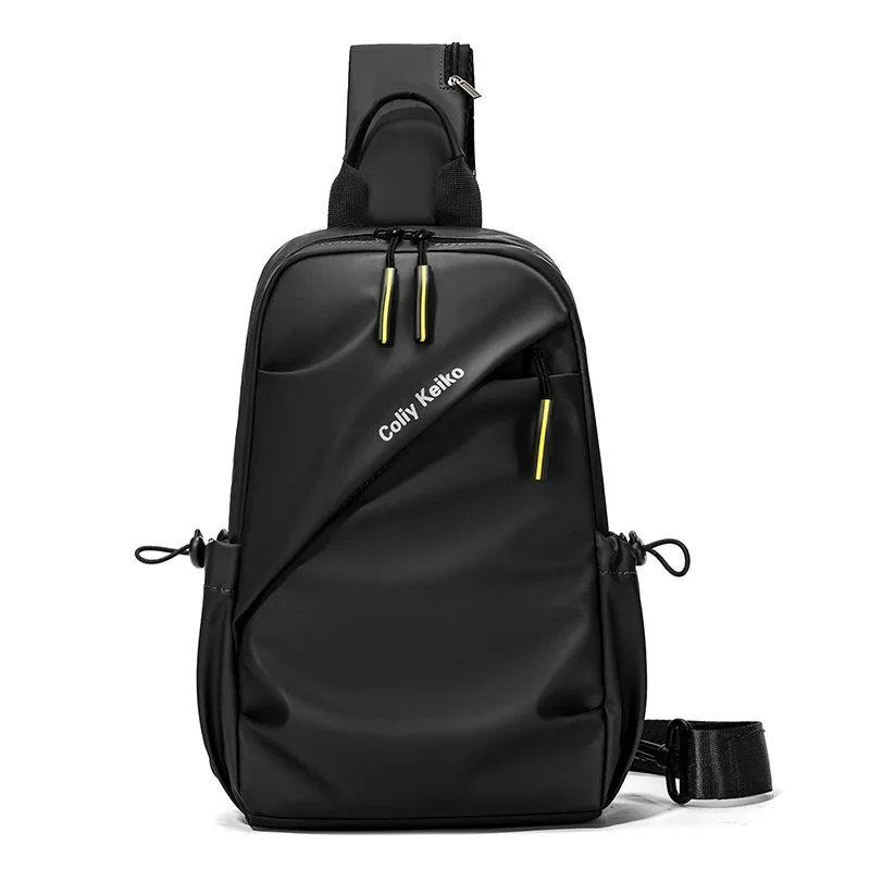 Minimalistische Herren-Brusttasche aus PU-Folie, Wasserdichte Umhängetasche, Neue Modische und Lässige Reise- und Pendler-Crossbody-Tasche – Detail 13