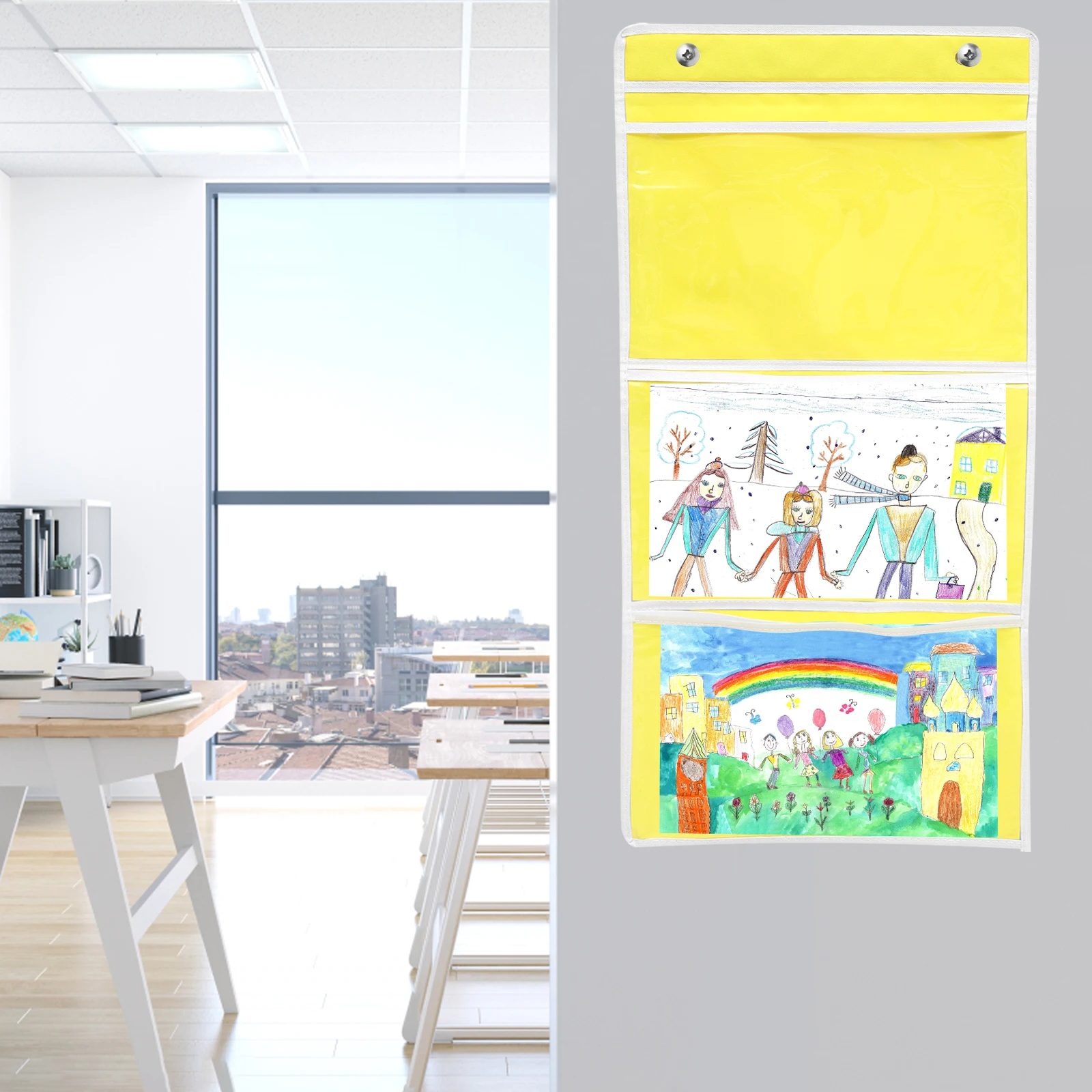 

Painting Storage Bag Organizers and Display Hanging Fabric Bags Works for Drawing