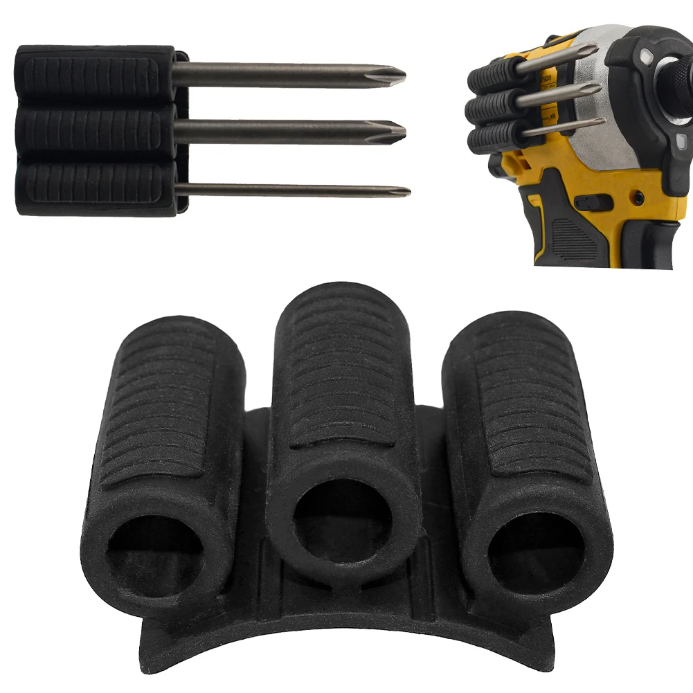 

Bit Gripper High Strength Adhesive Drill Add-on Bits Holders Mount Attachment Driver Bits Side Holder of Power Drill Or Driver