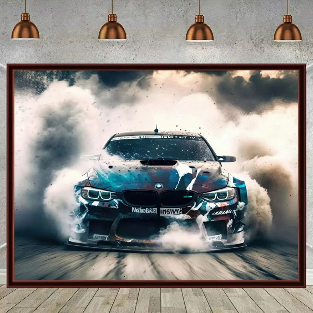 Racing Car Art RS7 RS6 E30 Diamond Painting Cross Stitch Kits Mosaic Embroidery Novelty Christmas Home Decor 5D DIY Art Gift