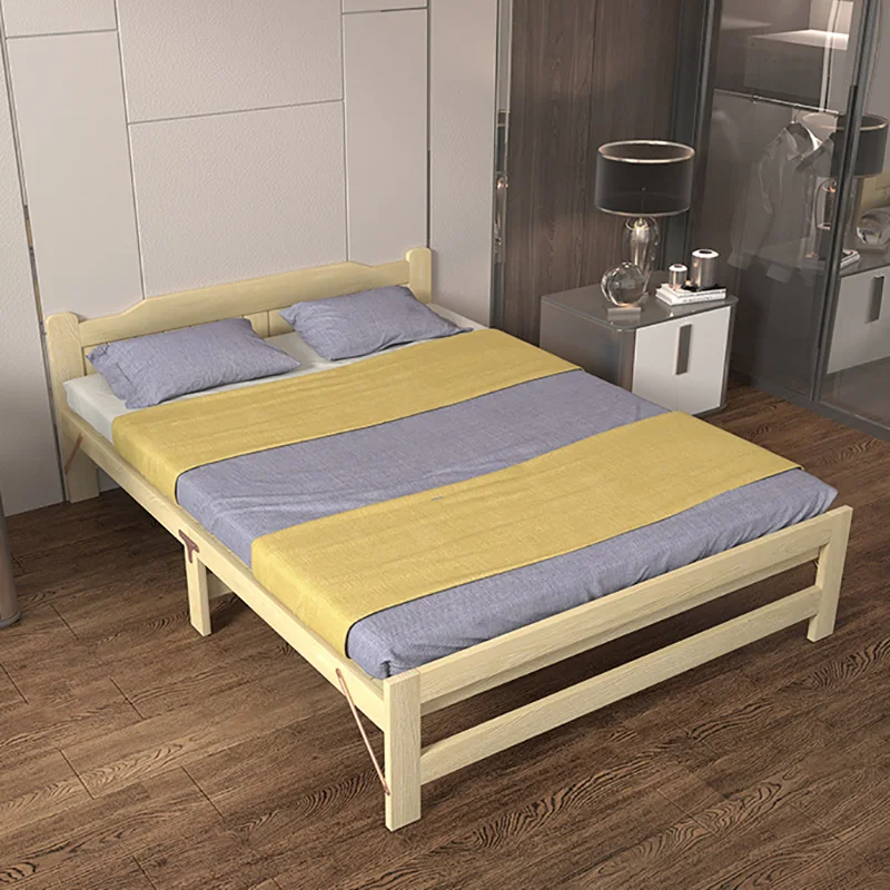 Nordic Double Kawaii Bed Wood Cheap Day Loft Living Room Bed Frame Adults Space Saving Camas Dormitorio Furnitures For Bedroom