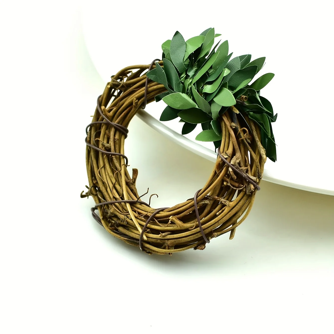 12 قطعة من زخارف الطاولة الرائعة بالجملة، بما في ذلك حلقات منديل الكرمة البلاستيكية الواقعية. #6