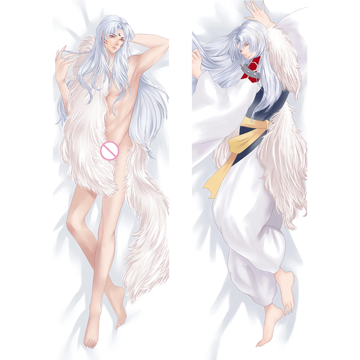 Anime Game Fire Keepers Dakimakura Ash Lynx Pillow Cover Half-demon Boy Cosplay Characters Long Life Size Body Pillowcase