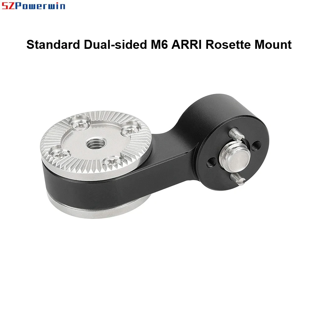 

Стандартные двусторонние крепления M6 ARRI Rosette с монтажным винтом 3/8-16 и позиционирующим штифтом ARRI для аксессуаров ARRI Rosette