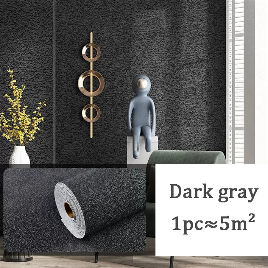10m 3D Dikker zelfklevend behang linnen vlakte Diatomeeën Modder muurstickers kleur decor renovatie anti-collision Home Decor