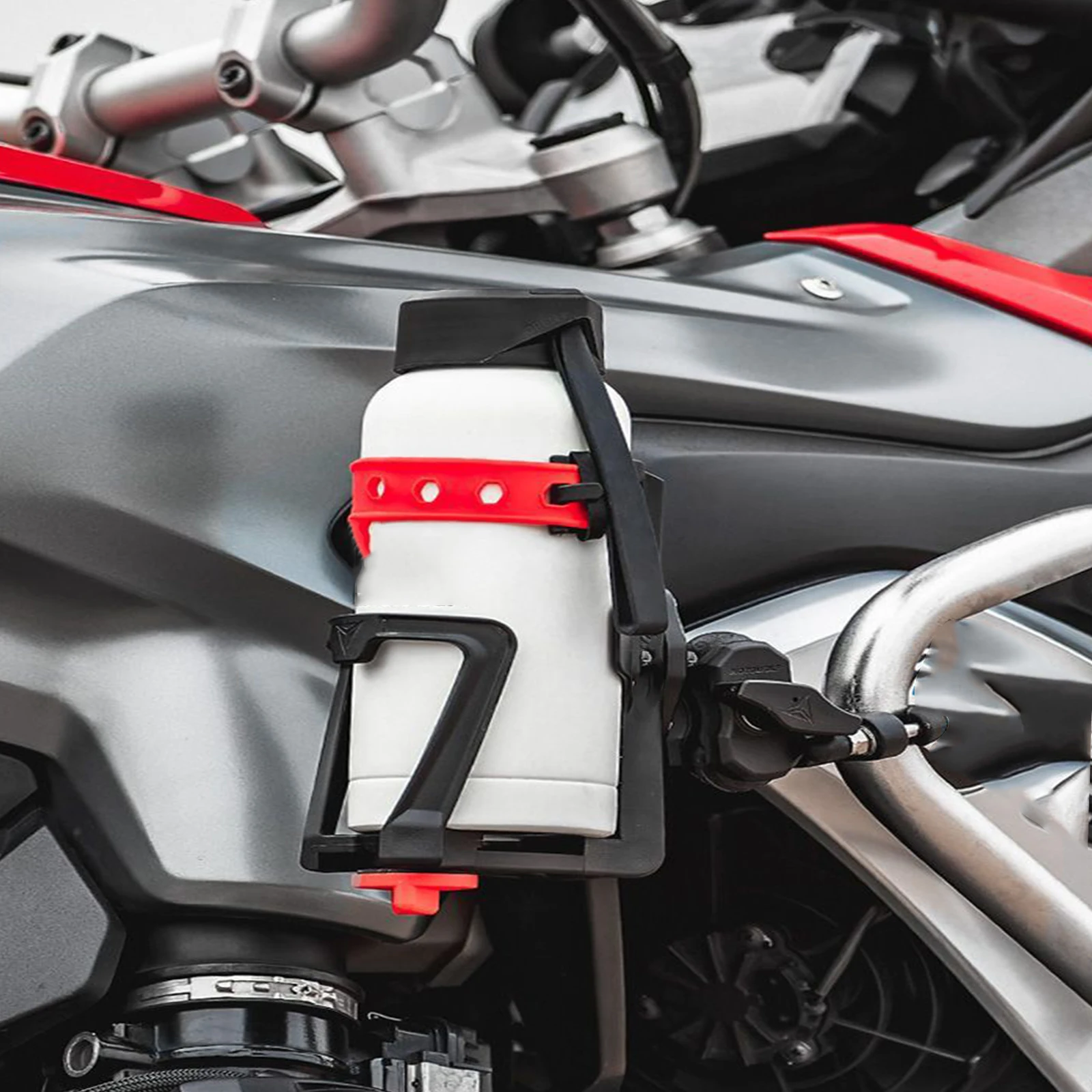 قابل للتعديل دراجة نارية المشروبات زجاجة ماء شرب كأس حامل لهوندا NC750X لسوزوكي DL650 لسيارات BMW R1200GS ADV #6