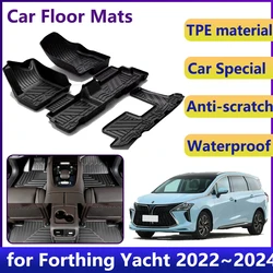 Car Floor Mat For Forthing Yacht Accessories FMC Suba M4 2022 2023 2024 Waterproof Universal Leather Foot Mat LHD Carpet Cushion