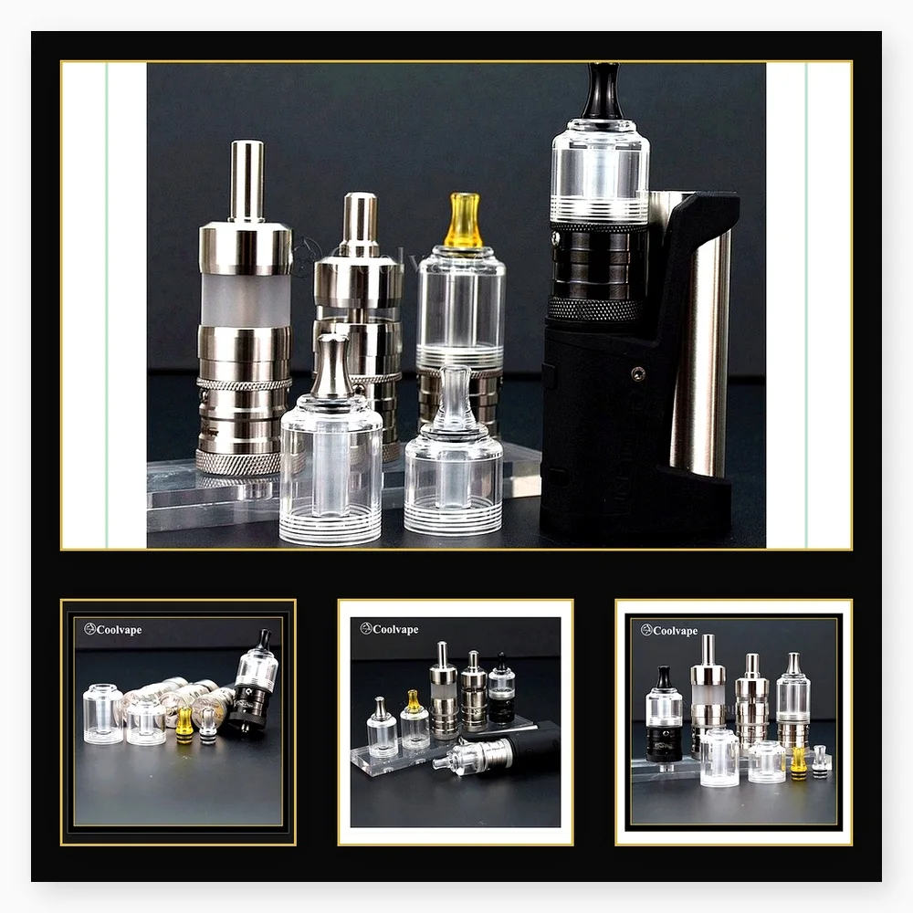 Flash e Vapor V4.5S+ RTA MTL Atomizer 23mm Stainless Steel with Bellcap for Enhanced Flavor Experience