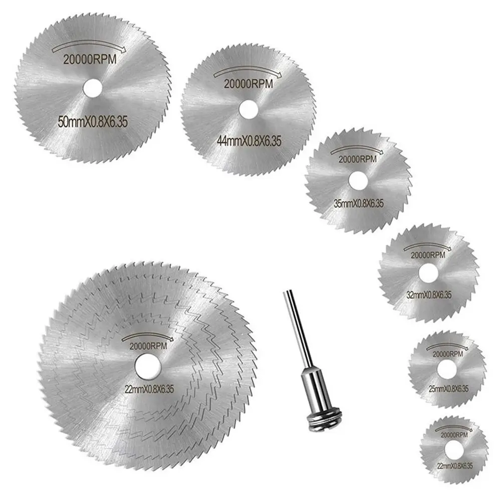 

6PCS Multi-purpose Circular Saw Blade High-speed Steel Cutting Tool Electric Grinder Blade Woodworking Blade Set