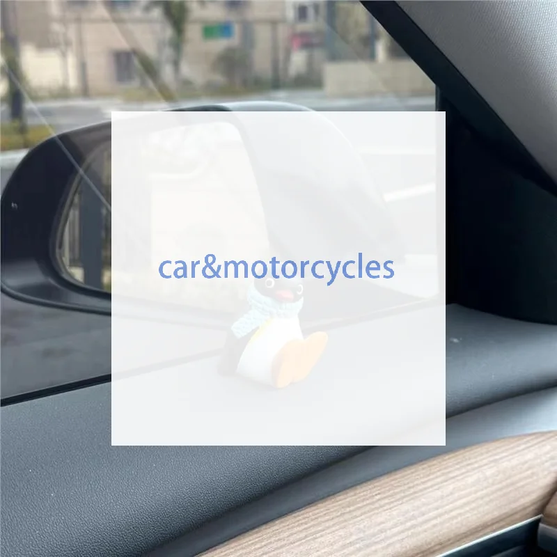 

1 Piece Window Edge Car Interior Decoration Center Console Accessories 6CM Kawaii Penguin Doll Desktop Ornament