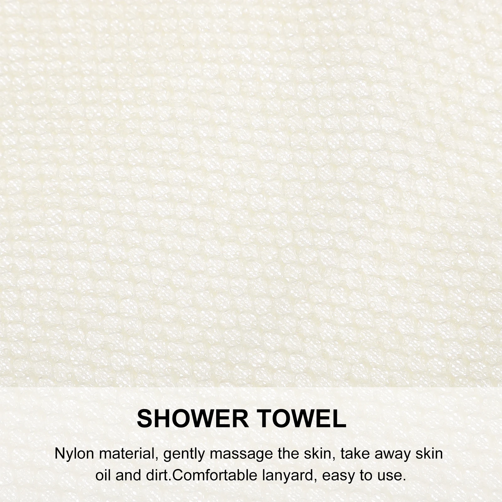 

6Pcs Exfoliating Bath Cloth Nylon Scrub Towels Lightweight Shower Towels Back Wash Cloths Portable for Camping Travel Hotel