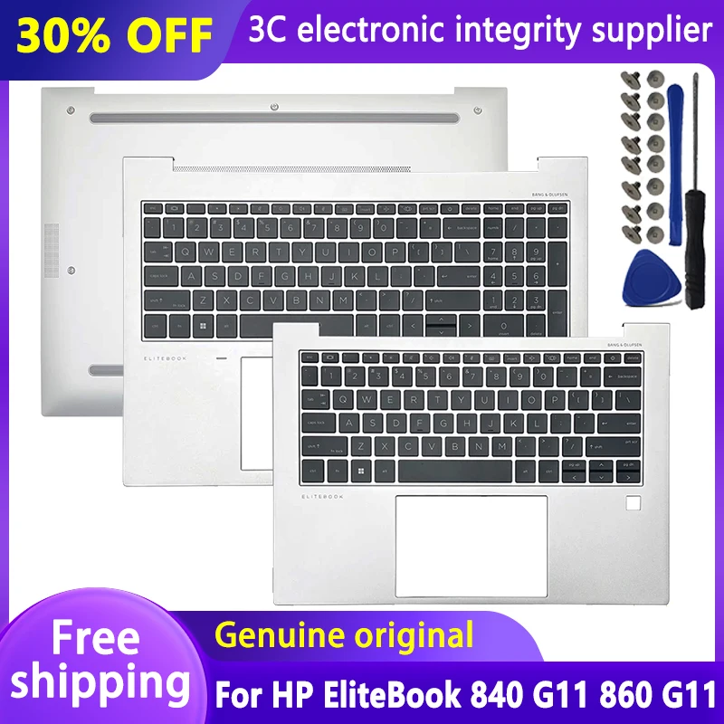 

Original New Laptop Case for HP EliteBook 840 G11 860 G11 Palmrest with Backlit Keyboard Bottom Base Upper Lower Cover Topcase