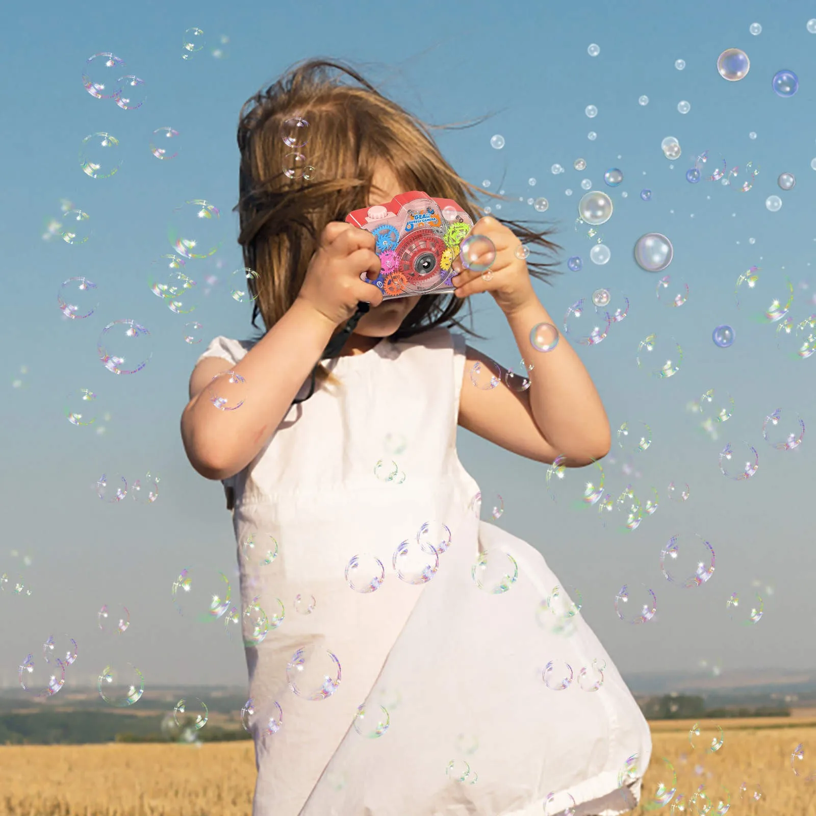 Super Bubble Music Proof Bubble Spill 120ML For Children Machine Portable With Lights Machine Toddlers Kids Giant Bubble Mix