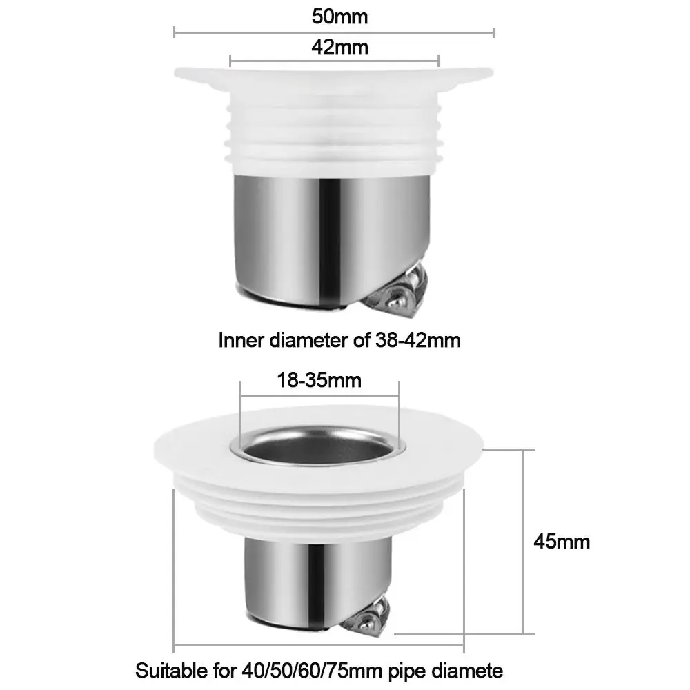 Accessoires Insectenpreventie Douchegaal Afdichting Eenrichtingsventiel Riool Afvoer Vloerafvoer Anti Geur Waterleiding Plug