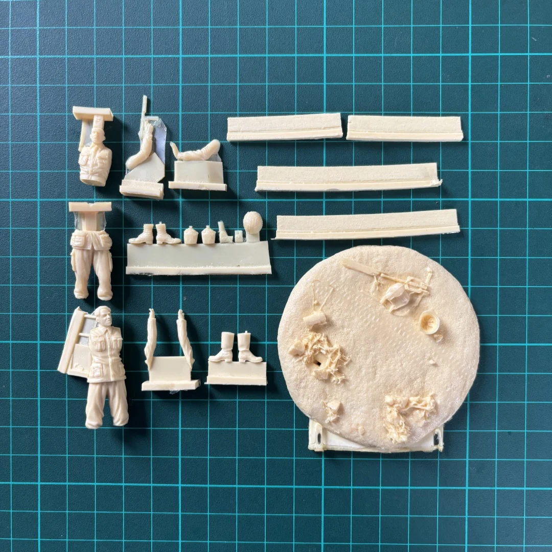 1/35 เรซิน unทาสีชุด,American Airborne Division เยอรมัน Prisoner of War (พร้อมฐาน) ประกอบและ unทาสี GK,1523R