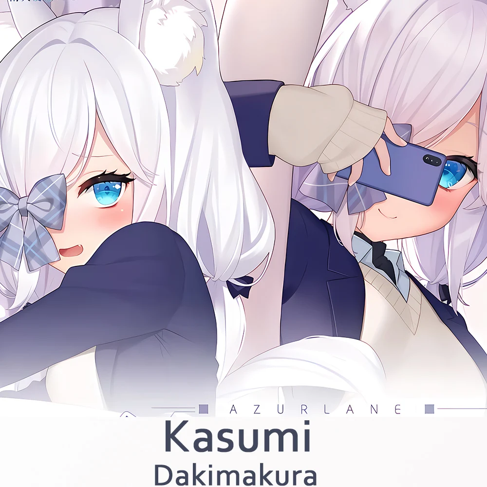 

Подушка Kasumi с рисунком летящего тела, аниме, подушка, наволочка, постельное белье Otaku, декоративный Косплей