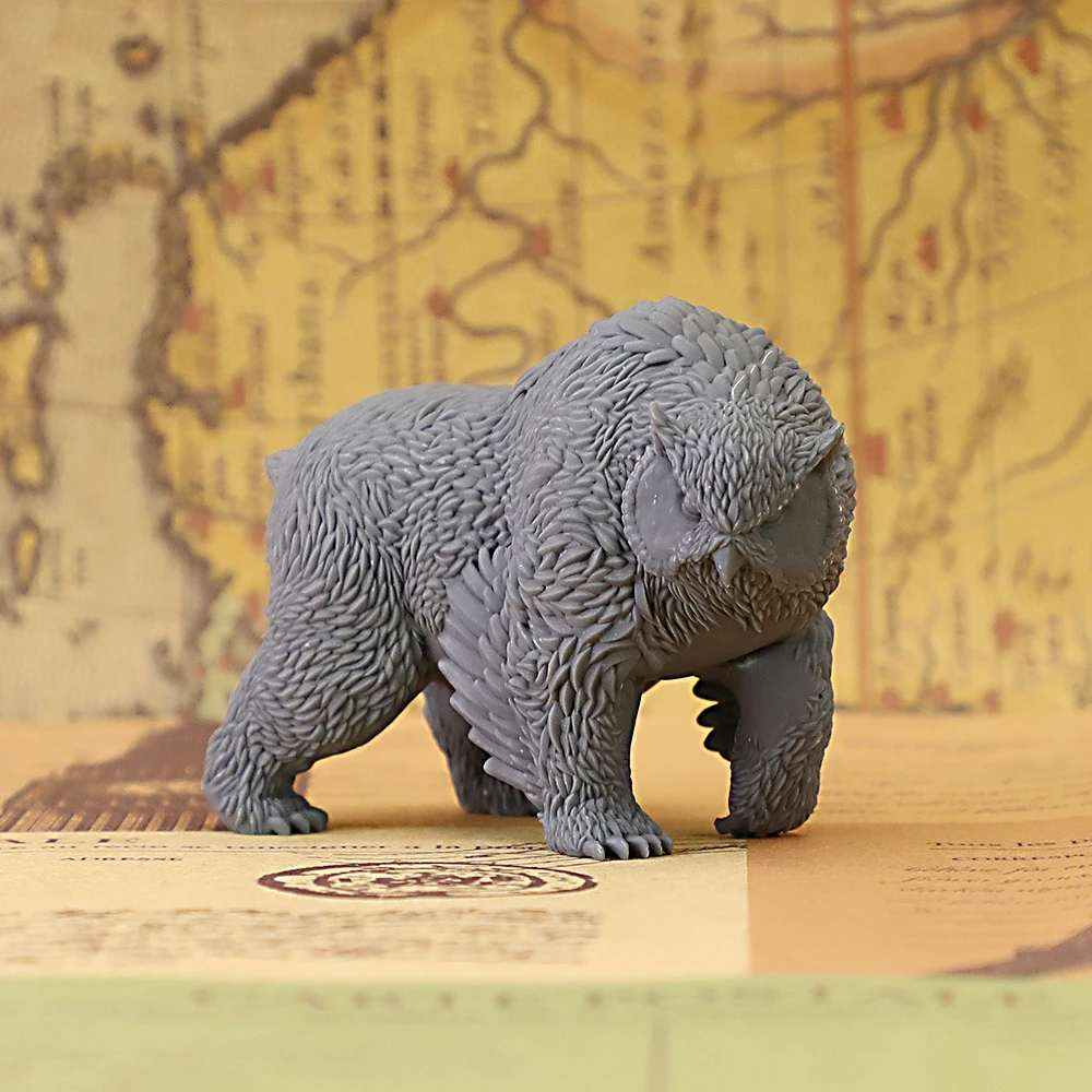 Owlbear Monster Miniature Unpainted Resin Figure for Tabletop RPG Wargaming Board Game