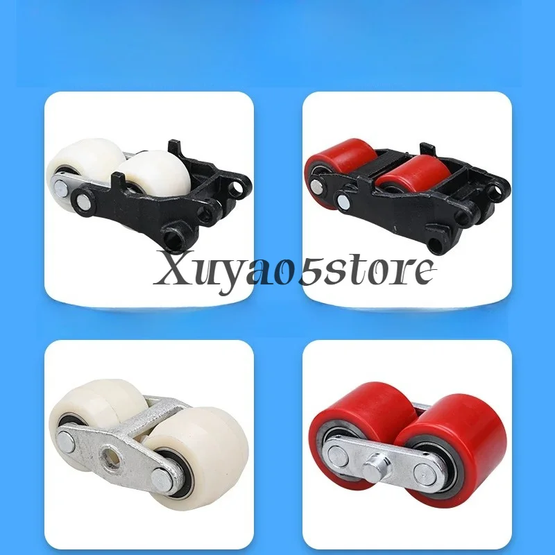 Replacement Caster Wheels Assembly,Fork Wheel Bearing Hydraulic Lifting and Handling Wheels Polyurethane Nylon Wheel Assy