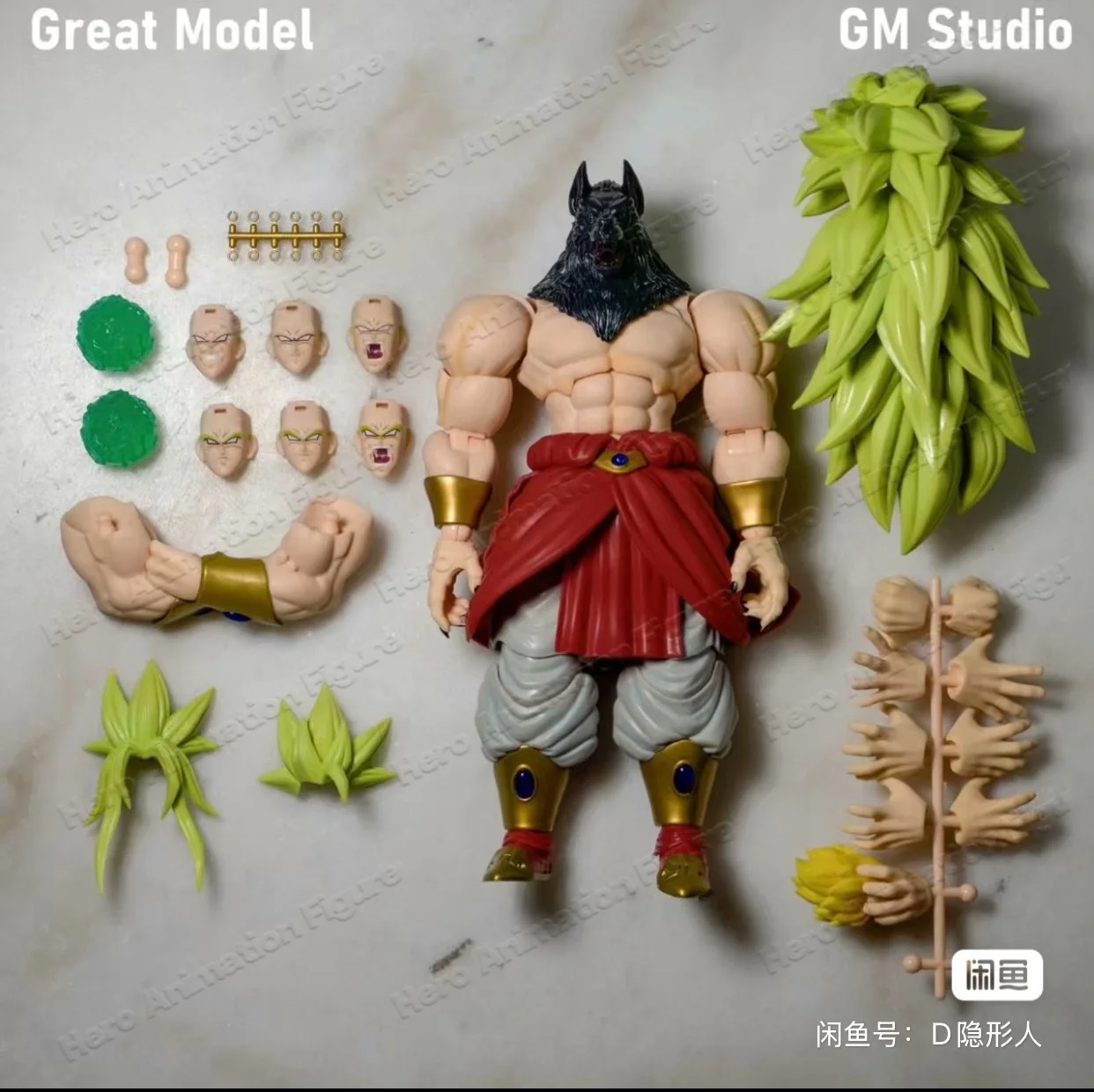 Nuevo Color Original Spot Beast God Seven Dragon Ball Shf Broly Super Saiyan Nordic God 01A 01B 01C B010LB011LB012L Figuras de Acción