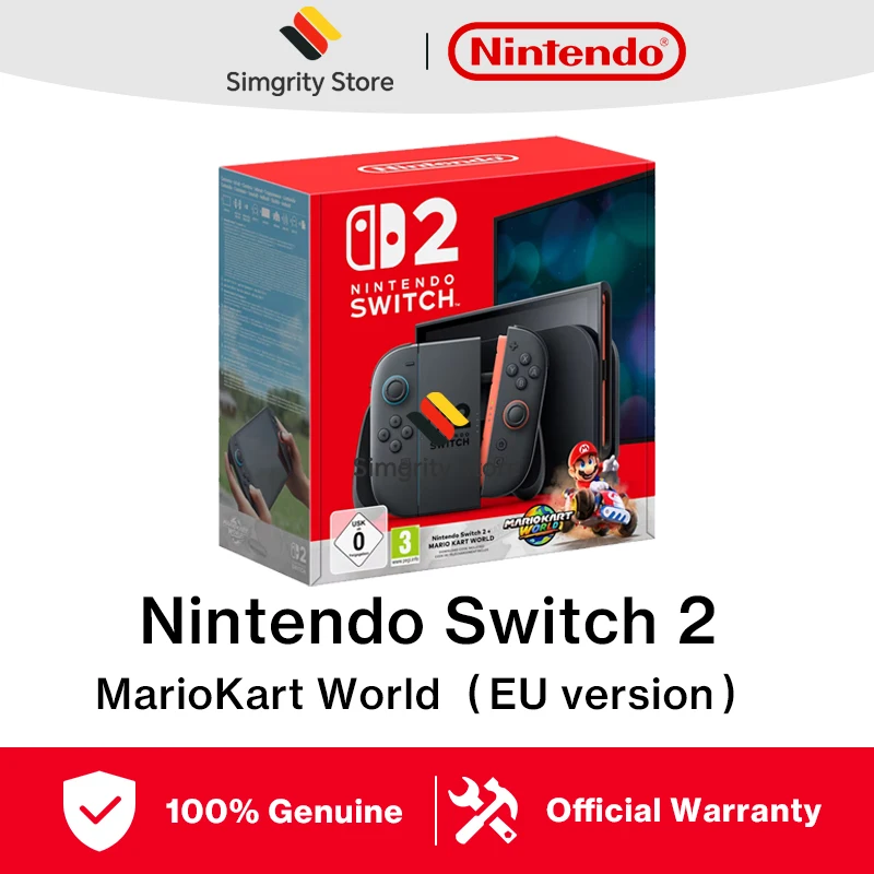 【Marque +】 Console Nintendo Switch 2 avec code de téléchargement numérique mondial mario kart, garantie européenne ue