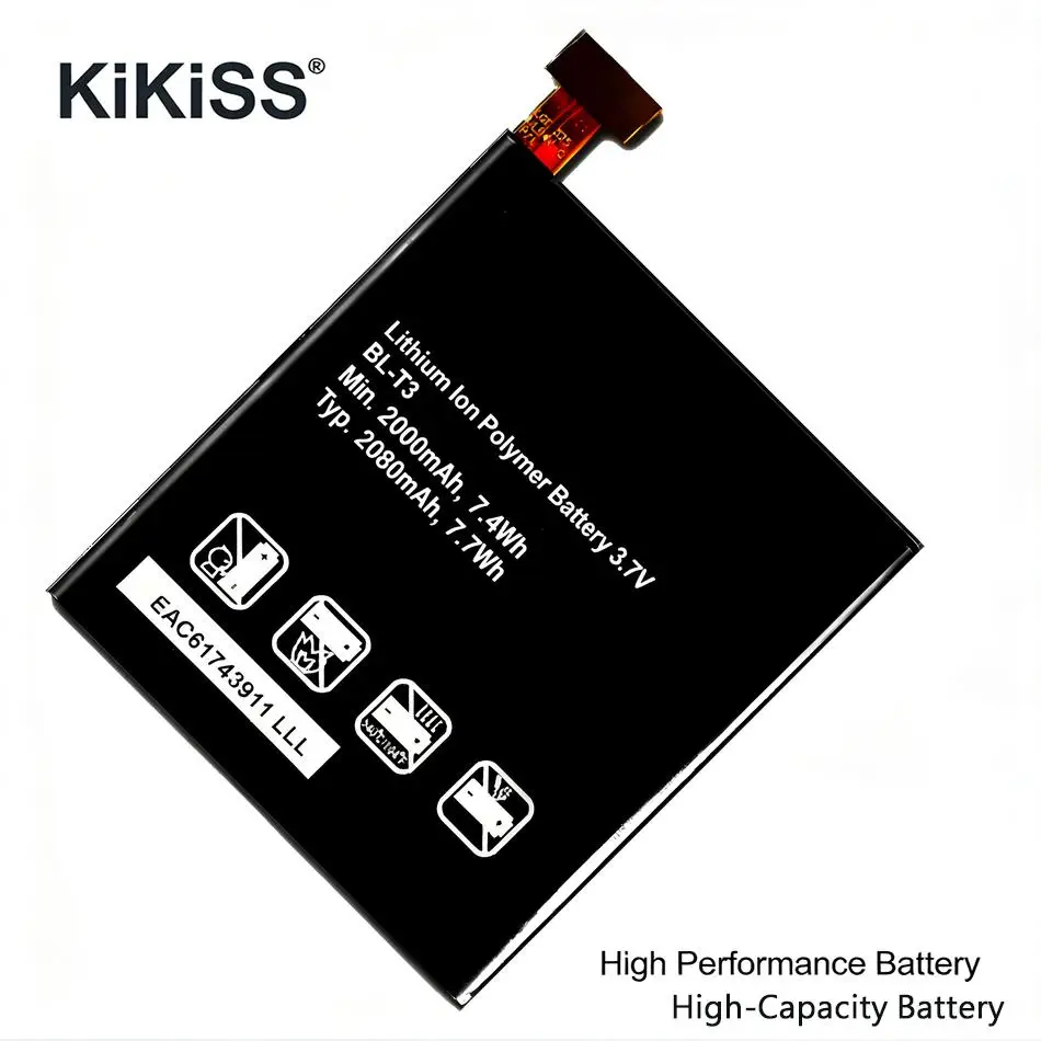 Batería para Teléfono Móvil LG Optimus VU P895 F100 F100L F100S VS950 de 2000 mAh, BL-T3, Ligera y de Alta Eficiencia