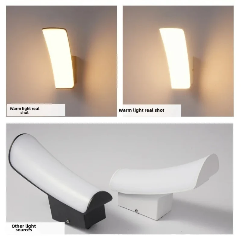 

UDDALight LED Outdoor Wall Light, IP65 Waterproof Aluminum Sconce for Porch Garden Corridor, 120-130 lm/W AC85-265V 27cm