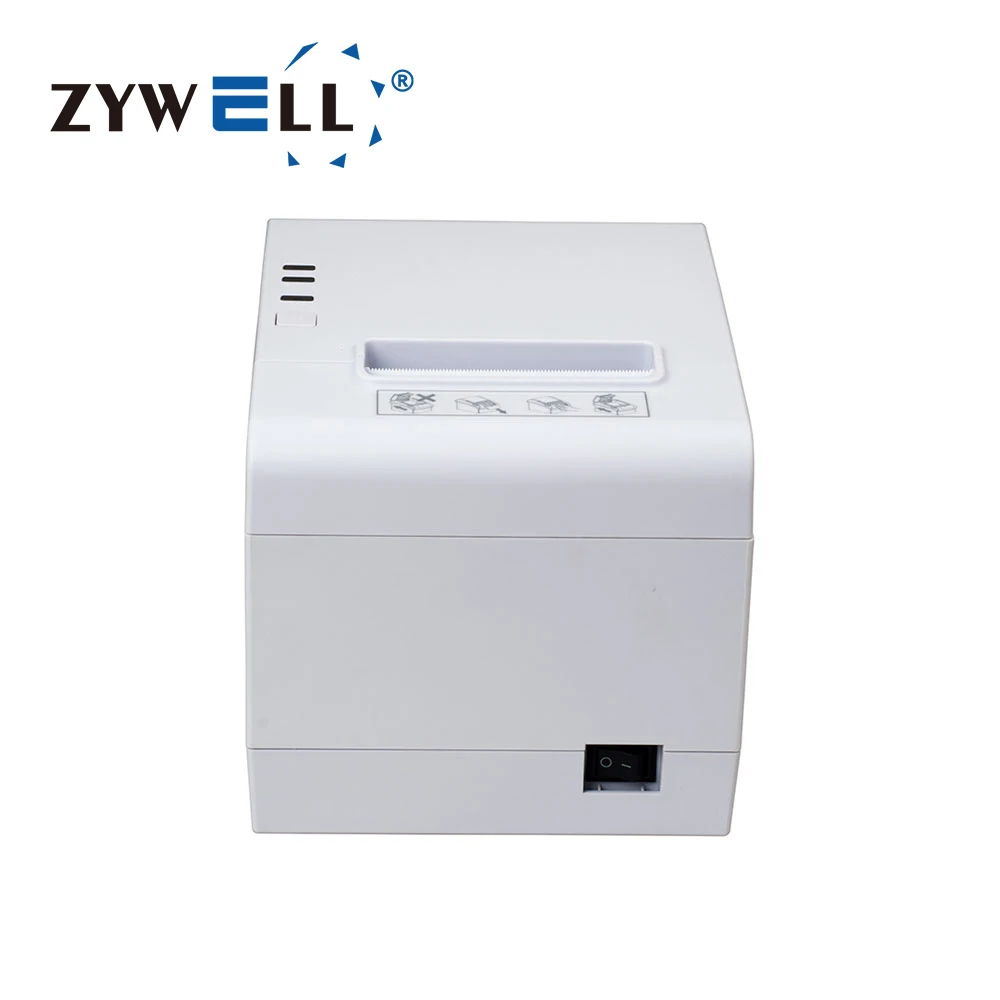 ZY808 thermal printer with auto cutter 58 mm ZYWELL USB Lan 80mm thermal receipt printer