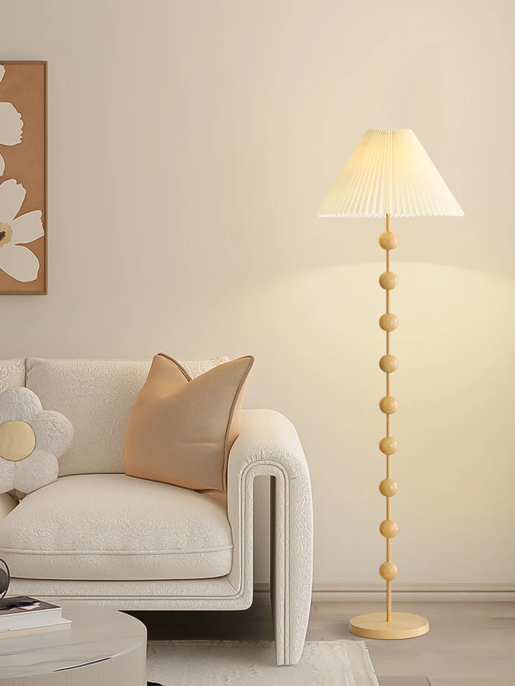 Floor Lamp Advanced Sense Living Room Sofa Side Pleated Ambience Light Nordic and Japanese Style B & B Bedroom Decoration