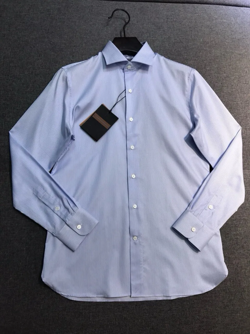 Men's Old Money Style Pure Business Casual Stripe Egyptian Cotton High Count Two-Ply Long Sleeve Casual Breathable Shirt